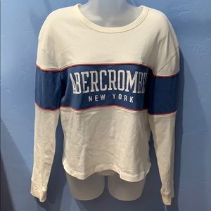 Abercrombie & Fitch long sleeve logo tee size S